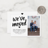 Budget Wir haben die neue Adresskarte für das Foto Mitteilungskarte (Vorderseite/Rückseite Beispiel)