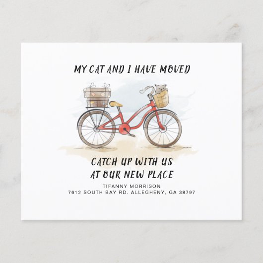 Budget Wir haben die neue Ankündigung zur Adressve (Vorderseite)