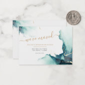 Budget Wir haben die neue Ankündigung zur Adressve (Vorderseite/Rückseite Beispiel)