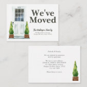 Budget Wir haben die Pflanze an der weißen Tür ver Mitteilungskarte (Vorne/Hinten)