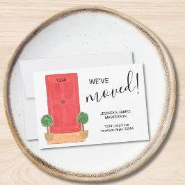 Budget Wir haben die Red Door Announcement Card um Mitteilungskarte