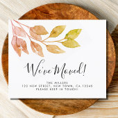 Budget Wir haben die rustikale Foliage Ankündigung