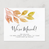 Budget Wir haben die rustikale Foliage Ankündigung (Vorderseite)