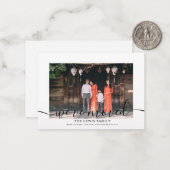 Budget Wir haben Foto Ankündigung verschoben Postk (Vorderseite/Rückseite Beispiel)