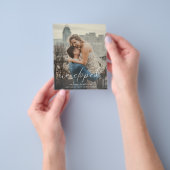 Budget Wir haben Foto Calli Hochzeit Ankündigung Flyer (Gruppe)