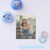 Budget Wir haben Foto Calli Hochzeit Ankündigung Flyer (Einzeln)