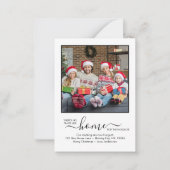 Budget Wir haben Foto neue Zuhause Holiday Moving Mitteilungskarte (Vorderseite)