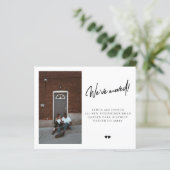 Budget Wir haben Foto verschoben Ankündigung (Stehend Vorderseite)