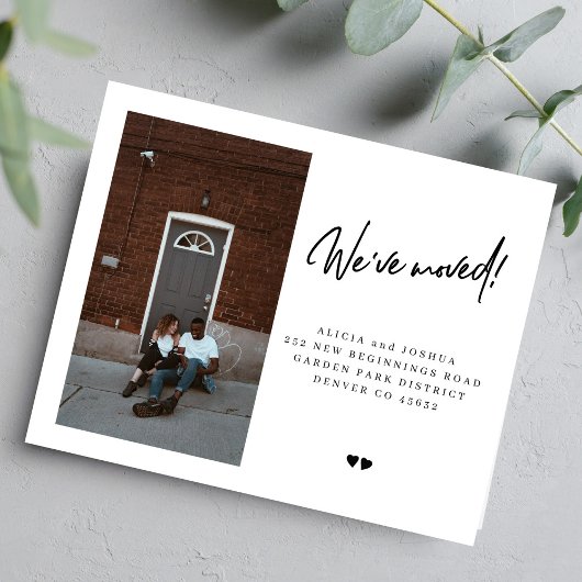 Budget Wir haben Foto verschoben Ankündigung