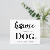 Budget Wir haben Hunde verschoben Ankündigung (Stehend Vorderseite)