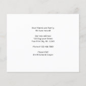 Budget Wir haben Hunde verschoben Ankündigung (Rückseite)