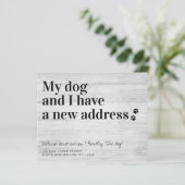 Budget Wir haben neue Adressenumlaufkarte verschob (Stehend Vorderseite)