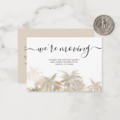 Budget Wir haben Palm Trees umgezogen, um den Wand Mitteilungskarte (Vorderseite/Rückseite Beispiel)