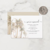 Budget Wir haben Palmen verschoben Ankündigung (Vorderseite/Rückseite Beispiel)