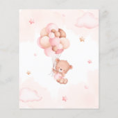 Budget Wir können frühzeitig abwarten Baby Dusche (Rückseite)