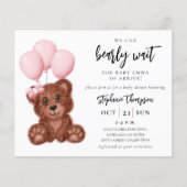 Budget Wir können frühzeitig abwarten Baby Dusche (Vorderseite)