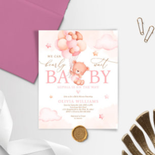 Budget Wir können frühzeitig abwarten Baby Dusche 