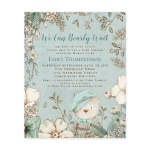 Budget Wir können frühzeitig abwarten Baby Dusche 