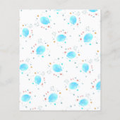 Budget Wir können frühzeitig abwarten Baby Dusche  Flyer (Hinten)