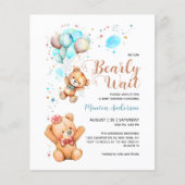 Budget Wir können frühzeitig abwarten Baby Dusche  Flyer (Vorne)