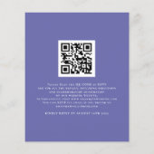 Budget Wir machen Blue QR Hochzeit Einladung (Rückseite)