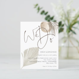 Budget Wir machen Boho Pampas Grass Hochzeit Einla