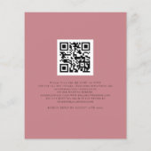 Budget Wir machen Dusty Rose QR Code Hochzeit Einl (Rückseite)