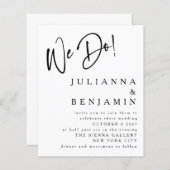 Budget Wir machen eine elegante Schwarz-weiße Hoch (Vorne/Hinten)