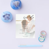 Budget Wir machen Foto-Kalligrafie-Hochzeit Flyer (Einzeln)