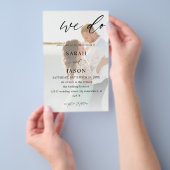 Budget Wir machen Foto Kalligrafie Hochzeitsszenar Flyer (Handgriff)