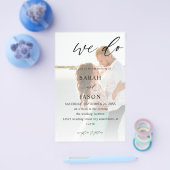 Budget Wir machen Foto Kalligrafie Hochzeitsszenar Flyer (Einzeln)