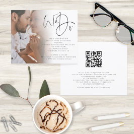 Budget Wir machen Foto QR Code Hochzeit Einladung