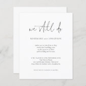 Budget Wir machen noch Skript Vow Erneuerung Einla (Vorne/Hinten)