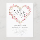 Budget Wir machen Sakura Herz Rahmen Hochzeit Einl (Vorderseite)