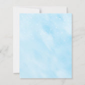 Budget Wir sind auf Cloud Nine Boy Baby Shower Ein (Rückseite)