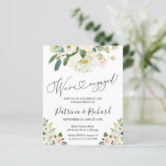 Budget Wir sind eine Verlobte Einladung zu einer e