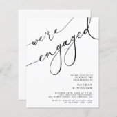 Budget Wir sind eine Verlobte Einladung zu einer e (Vorne/Hinten)