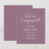 Budget Wir sind eine Verlobte Einladung zu einer e (Vorne/Hinten)