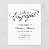 Budget Wir sind eine Verlobte Einladung zu einer e (Vorderseite)