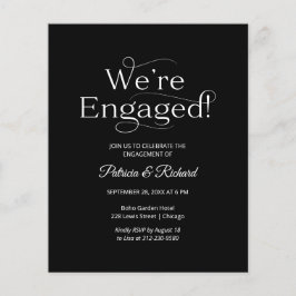 Budget Wir sind eine Verlobte Einladung zu einer e