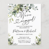 Budget Wir sind eine Verlobte Einladung zu einer e (Vorderseite)