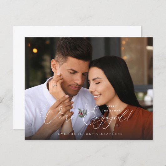 Budget Wir sind Verlobt Foto E Holly Berry Holiday (Vorne/Hinten)