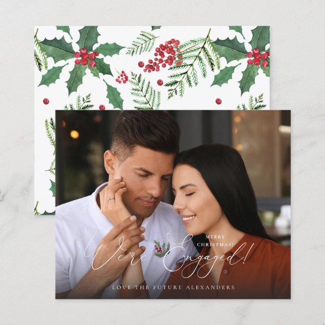 Budget Wir sind Verlobt Foto E Holly Berry Holiday (Vorne/Hinten)