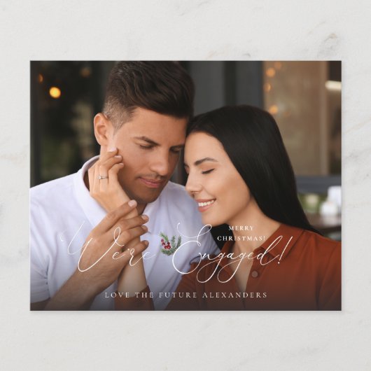 Budget Wir sind Verlobt Foto E Holly Berry Holiday Flyer (Vorne)