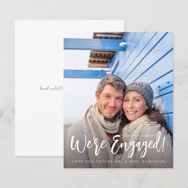 Budget Wir sind Verlobt Minimalistisch V Foto 2 (Vorne/Hinten)