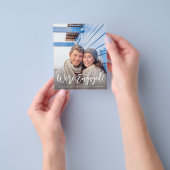 Budget Wir sind Verlobt Minimalistisch V Foto 2 Flyer (Gruppe)