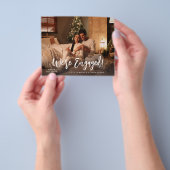 Budget Wir sind Verlobt Minimalistisches H Foto 2 Flyer (Gruppe)