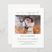 Budget Wir sind Verlobte Ankündigung der Verlobung (Vorne/Hinten)