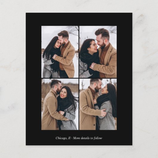 Budget Wir sind Verlobte Ankündigung von Foto Verl (Rückseite)