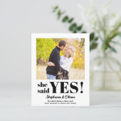 Budget Wir sind Verlobte Ankündigung von Foto Verl (Stehend Vorderseite)